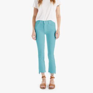 MOTHER The Insider Crop Step Fray Lagoon Jeans